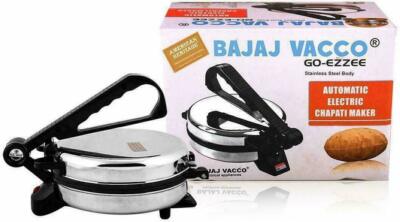 BAJAJ VACCO Go-Ezzee Chapati/Roti/Khakhra Maker C-02 Wattage 900, StainlessSteel