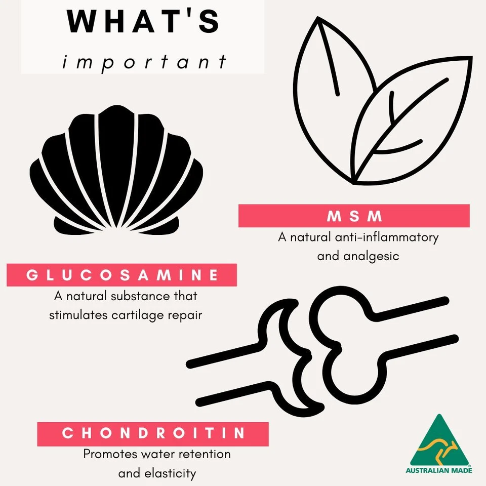 Joint Arthritis Supplement for Dogs - Glucosamine Chondroitin Made in Australia - image 3 of 4