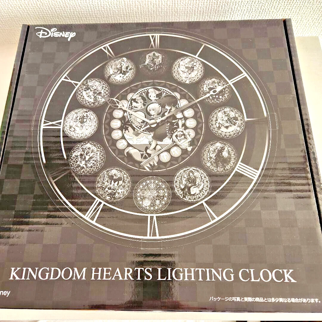 New Disney Kingdom Hearts Lighting Clock Wall Quartz Clock Square