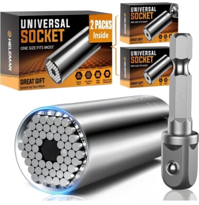 Super Universal Socket Tool Gifts for Men - 2 Pack (MS24)