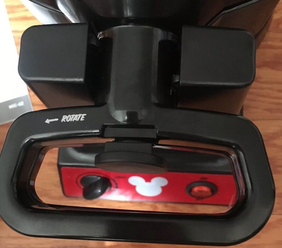 Disney Mickey Mouse Double Flip Waffle Maker 90th Anniversary RARE Fun