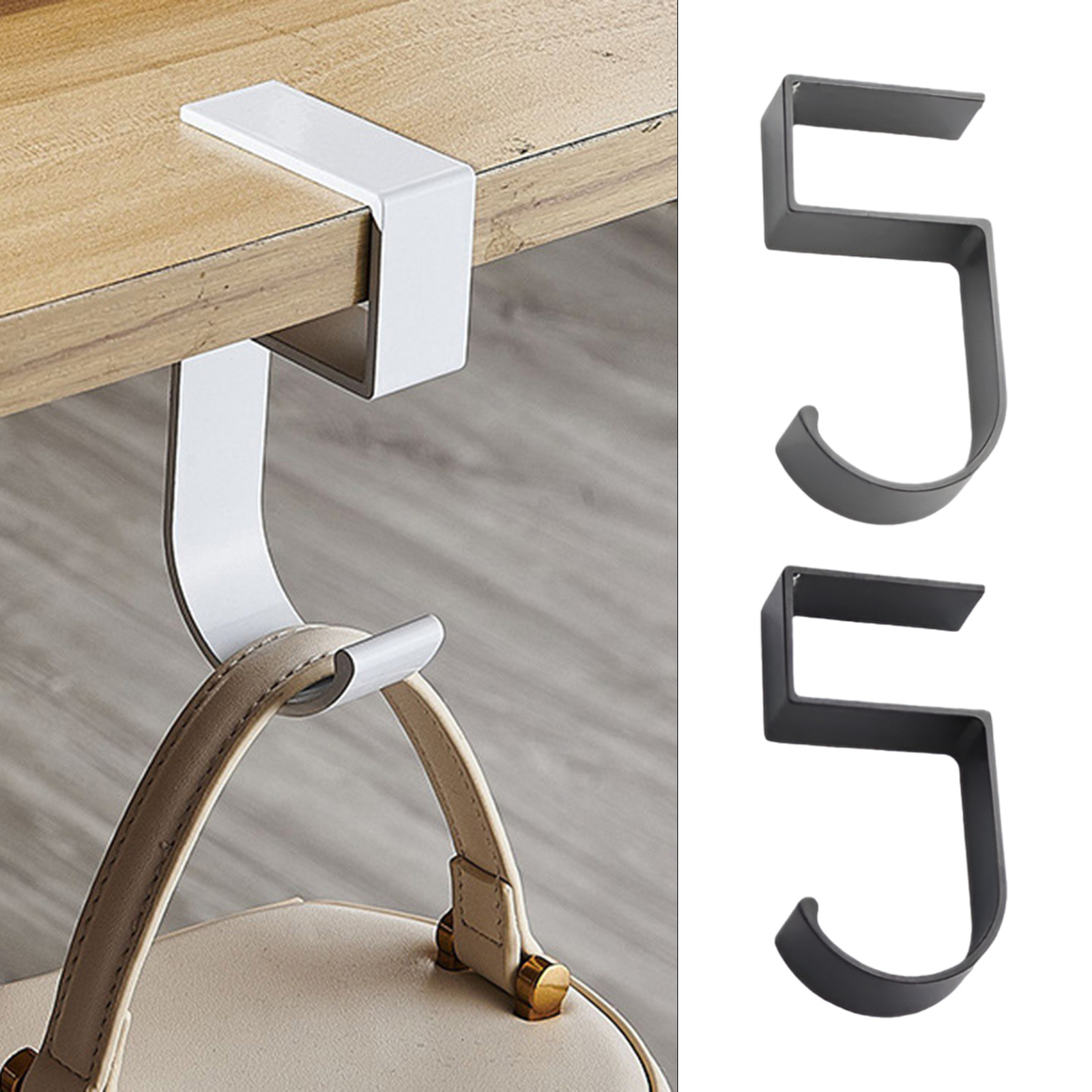 Headset Hook Holder Table Mount Clamp AntiSlip under Desk Headphone Stand-image