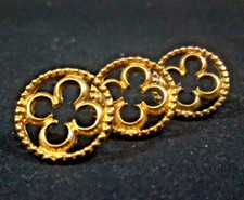 Medieval Belt Decor, England Belt Studs Replica 3 pcsset