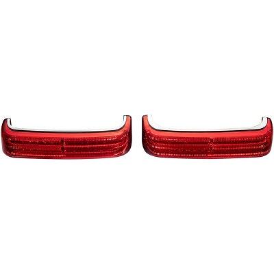 Custom Dynamics ProBeam Chrome Red LED Sequential Low-Profile BAGZ Lights Har...