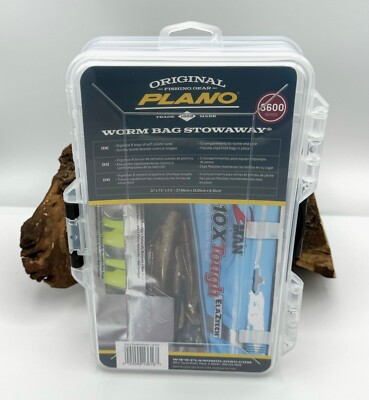 Plano Stowaway Soft Plastic 3600 361610 Made in USA Tackle Box Doppelseitig