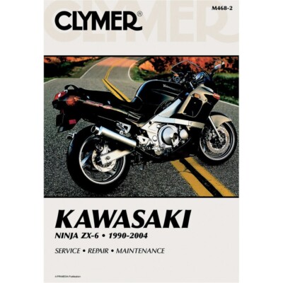 Clymer Kawasaki Motorcycle 1990-2004 ZX-6 Ninja Shop Repair Manual - M468-2