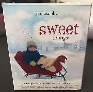 Philosophy Sweet Tidings Candy Ribbons Candy Cane Shampoo Shower Gel Bubble Bath