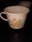 Vintage CORELLE Corning SPRING MEADOW Cups Mugs -Set 5- Floral Pink Yellow Blue  — photo 4