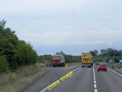 Photo 6x4 Layby on A14 West of Cranford St Andrew Burton Latimer  c2013