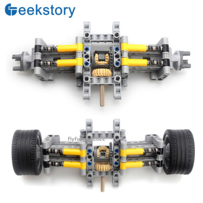 Technic Parts MOC-9365 Suspension System Building Blocks Wheels Set for  Lego Car