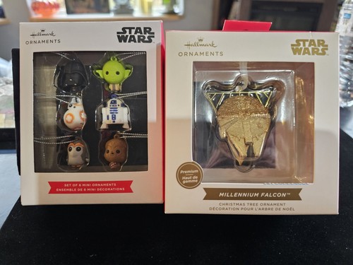 star wars Mini hallmark christmas ornaments lot Collectable
