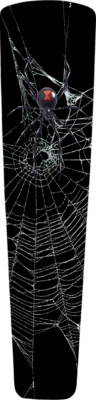 Black Widow Spider Web Dash Panel Insert. 21+ Street Glide & 21+ Road Glide.
