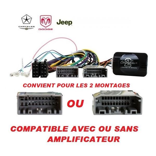 Commande au volant pour Dodge Caliber 2006-2015 sans EVIC