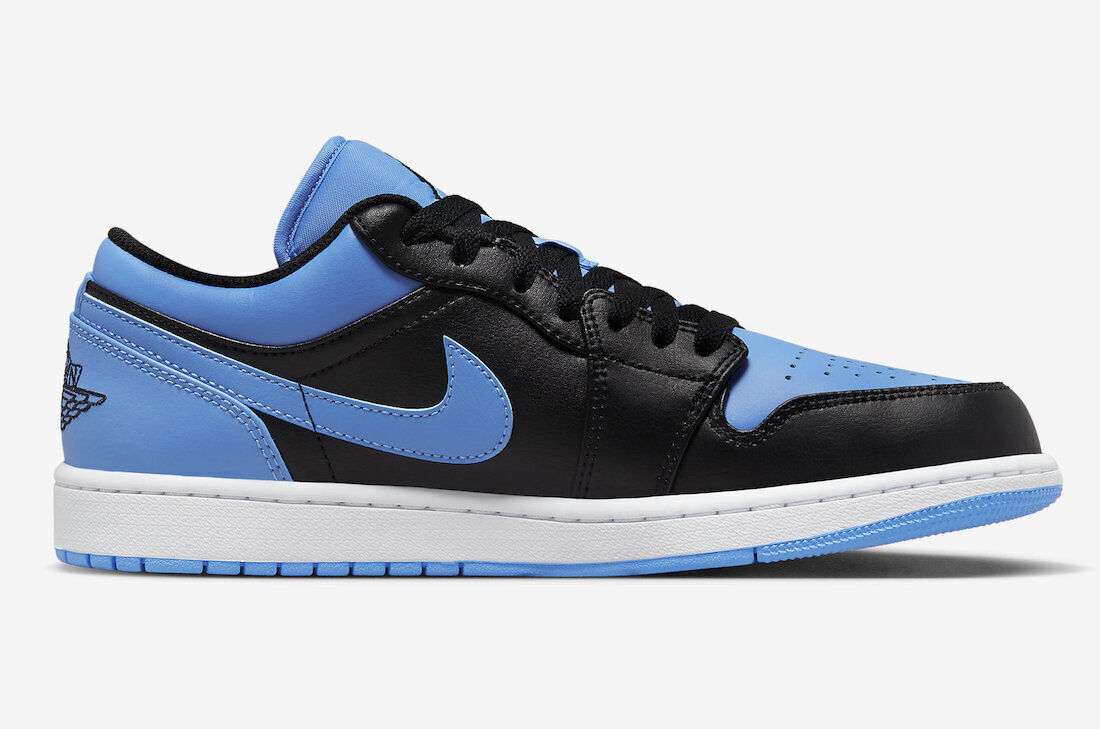 シューズ(男性用) Nike Air Jordan 1 Low UniversityBlue UNC Jordan 1 Low UNC 2021 Black/University Blue/White for Sale