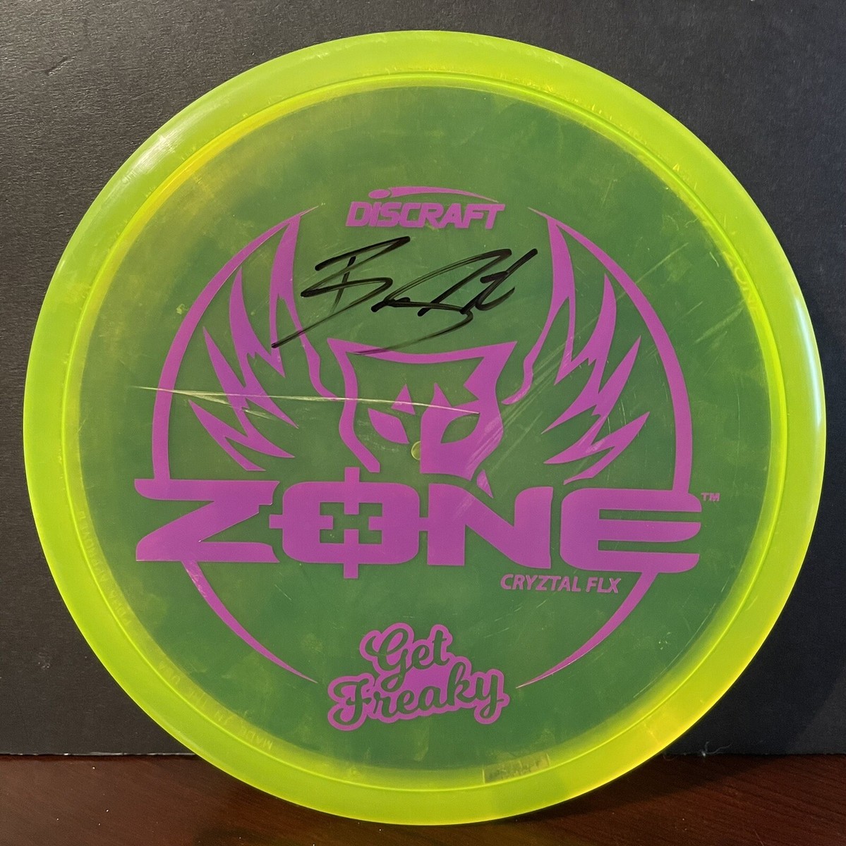 Brodie Smith Autographed Signed Discraft Zone Crystal Flx Get