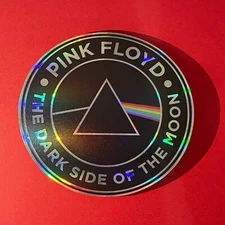 Pink Floyd Sticker – Dark Side of the Moon Prism Holo Decal