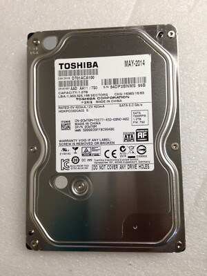Toshiba DT01ACA100 DP/N: 0CW76M 1TB SATA 3.5'' Hard Drive | eBay