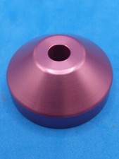 45 rpm Record Adapter Pink Color Dome solid Aluminum for 7" Inch Vinyl Records