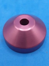 45 rpm Record Adapter Pink Color Dome solid Aluminum for 7" Inch Vinyl Records