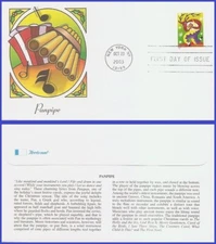 USA4 #3821 U/A FLEETWOOD FDC   Reindeer with Pan Pipes