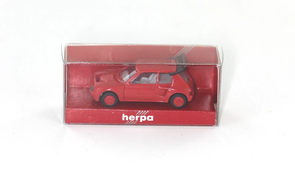 Herpa 2069 Peugeot 205 Turbo 16 V - rot - HO 1:87 in OVP - Bild 2 von 4