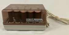 Vtg Conair Cushion Curls II Hot Rollers Curlers w/clips Tested Work Model HS-7V