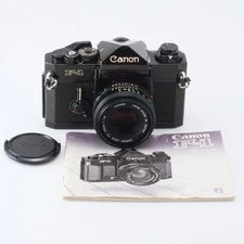 Canon F-1 Late Model Film Camer+ New FD 50mm F1.8 Lens - Fully Tested, No Issues