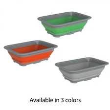 2.5 Gallon Collapsible Portable Bin Hand Wash Basin Dish Tub Ice for Camping