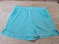New Girl's Size 14-16 Pull On Mesh Shorts, Green By Athletic Works