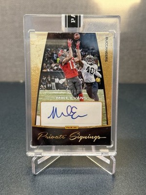2016 PANINI PRIVATE SIGNINGS MIKE EVANS JERSEY MATCH #’d 13/15