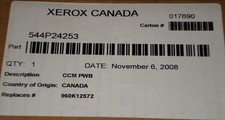 XEROX 544P24253 960K12572 COPELAND CCM AS WCP 2128