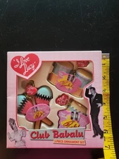 Kurt S Adler I Love Lucy. Ricky Ricardo's Club Babalu Ornament Set Of 4 NiB