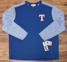 Rare Vintage Majestic Texas Rangers On-Field Therma Base Fleece Size XXL