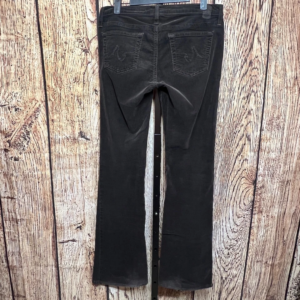 AG Adriano Goldschmied the Angel Flare Corduroy Pants Women's Size 29R Brown - Image 2 of 4