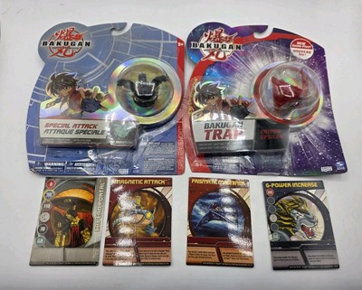 2 2008 Bakugan Special Attack Spin Ravenoid & Trap Tripod Epsilon Separated 