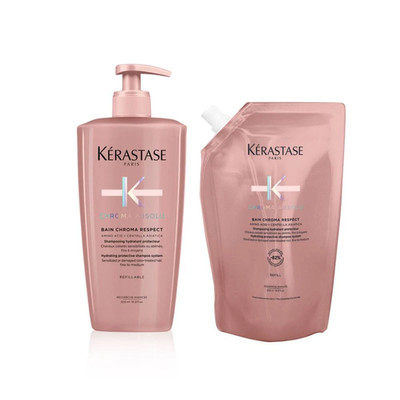 Kérastase Chroma Absolu Bain Chroma Respect Refill Set 2x500ml Shampoo