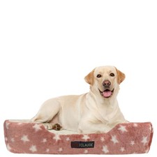 Otis  Claude Coral Velvet Pet Bed Pink, Large 90" x 70" 