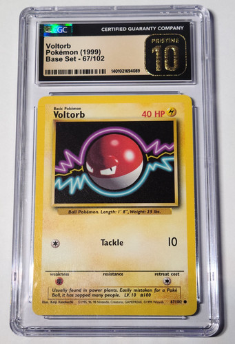 Voltorb graded CGC 10 for sale on eBay
