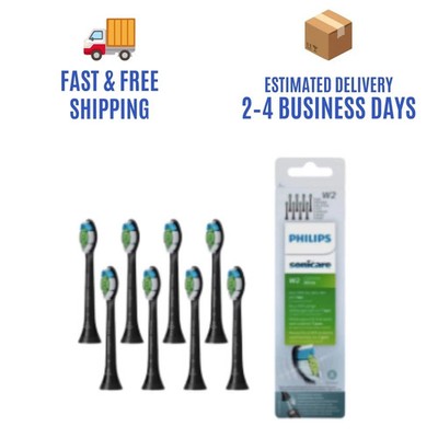 8x Packs Black W2 for Philips Sonicare DiamondClean Toothbrush Heads- NEW W/BOX