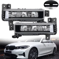 Pair Left&Right Front Bumper LED Fog Light Lamps For BMW G20 320i 330i 2018-2020