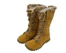 Skechers Boots Womens Grand Jams Unlimited Sand Suede Faux Fur Boho HTF Design 8