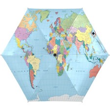 Mini Travel Compact Umbrella, Folding, Light, Small Umbrellas for Bag Purse B...
