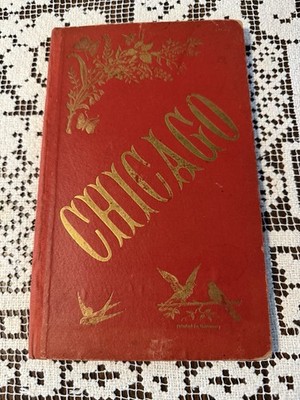 c1890s - CHICAGO PICTORIAL SOUVENIR - 14 Pages of Images - PRINTED IN GERMANY