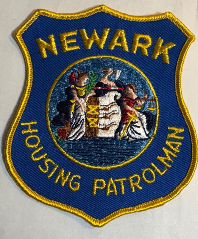 Vintage Newark NJ Police Housing Patrolman Patch - Defunct