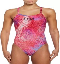 Nike Swim Women's Racerback One Piece Swimsuit  Size 36