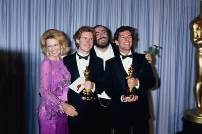 Angie Dickinson Michael Gore Luciano Pavarotti Dean Pitchford atte- Old Photo