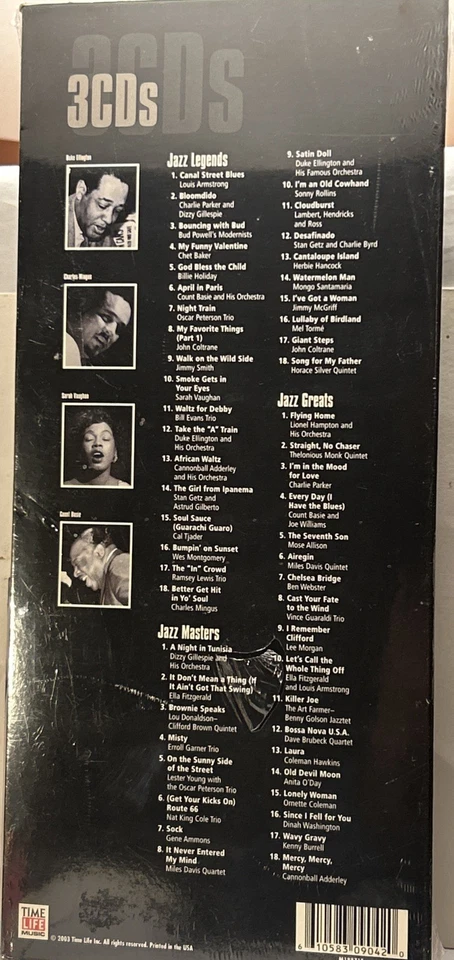 Classic Jazz Collection - 54 Jazz Classics Time Life Music - 3 CDs  Brand New - Image 3 of 4