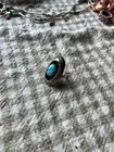 Beautiful Vintage Southwestern Turquoise Sterling Silver Ring, est. 70s 80s 90s