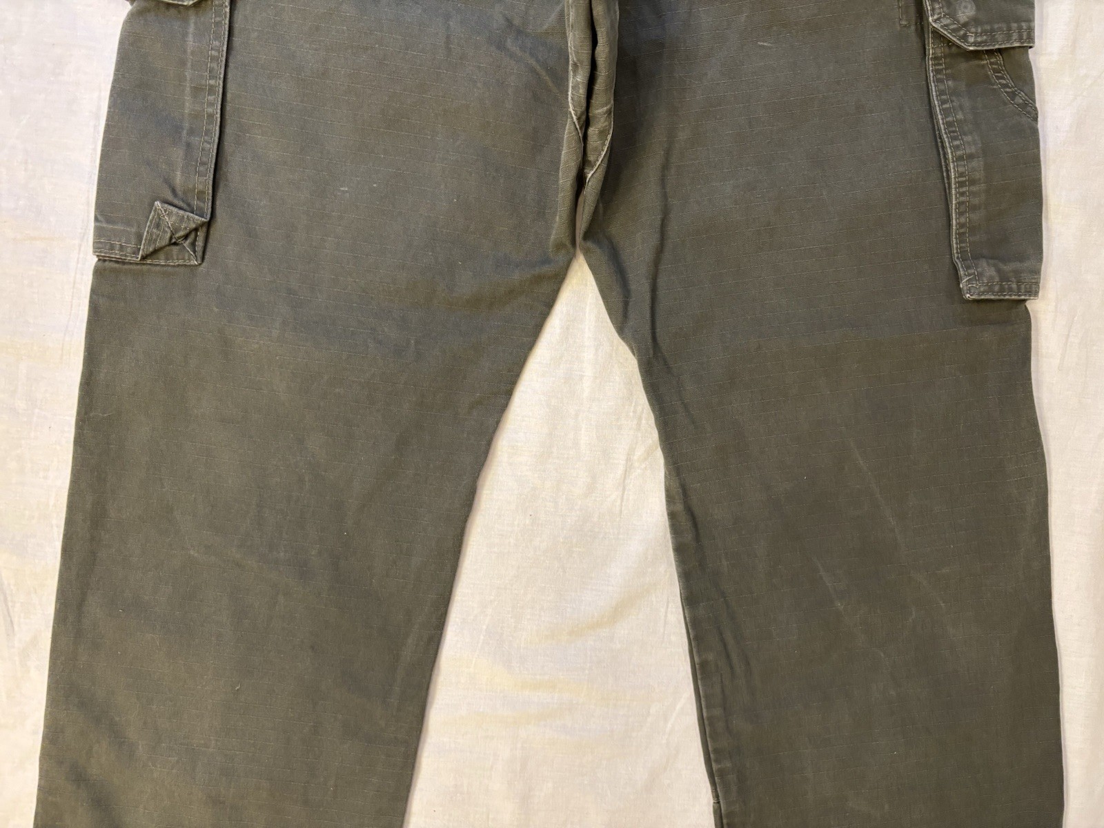 Wrangler Riggs Pants Mens 34x31 Ranger Relaxed Fit Ripstop Cargo Workwear Green thumbnail 11