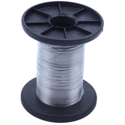 3X(30M 304 Edelstahldraht Rolle Single Bright Hard Wire Cable, 0.3Mm I5N8)7263